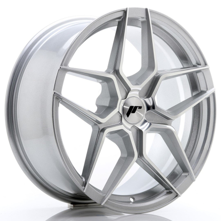 JR Wheels JR34 18x8 ET20-42 5H BLANK Silver Machined Face JR3418805X2074SM