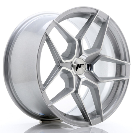 JR Wheels JR34 18x9 ET20-42 5H BLANK Silver Machined Face JR3418905X2074SM