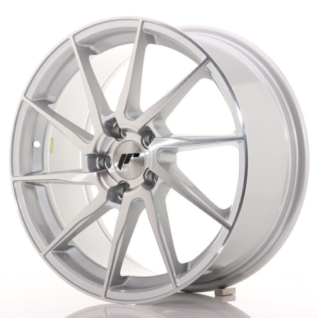 JR Wheels JR36 18x8 ET35 5x120 Silver Brushed Face JR3618805I3572SBF