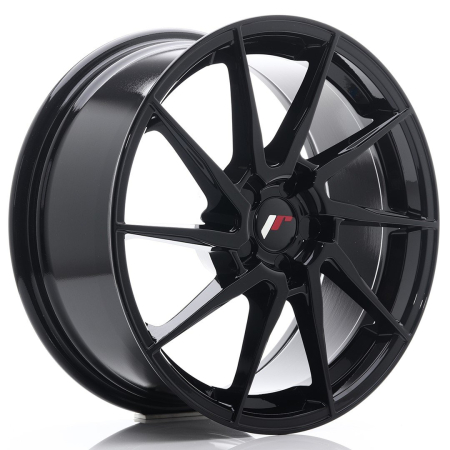 JR Wheels JR36 18x8 ET20-52 5H BLANK Gloss Black JR3618805X2074GB