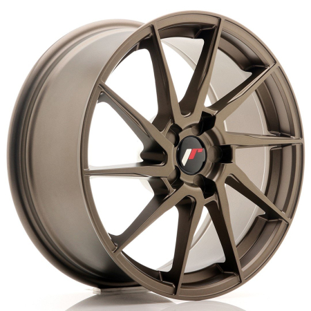 JR Wheels JR36 18x8 ET20-52 5H BLANK Matt Bronze JR3618805X2074MBZ