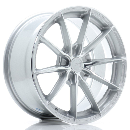 JR Wheels JR37 17x8 ET20-40 5H BLANK Silver Machined Face JR3717805X2072SM