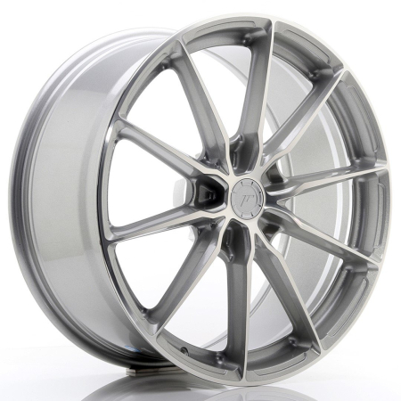 JR Wheels JR37 20x9 ET20-45 5H BLANK Silver Machined Face JR3720905X2072SM