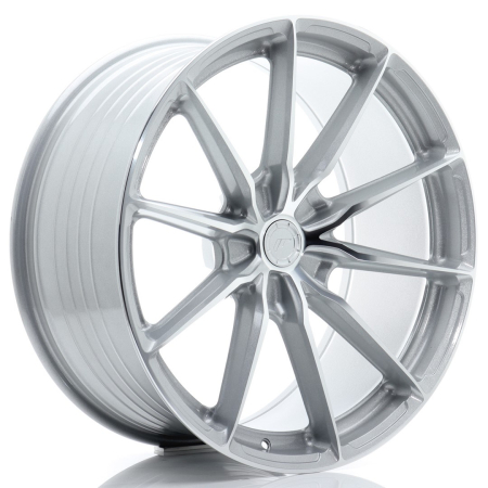 JR Wheels JR37 21x10 ET10-41 5H BLANK Silver Machined JR372110F25X1074SM