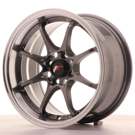 JR Wheels JR5 15x8 ET28 4x100 Gun Metal w/Machined Lip JR515804H2873GM