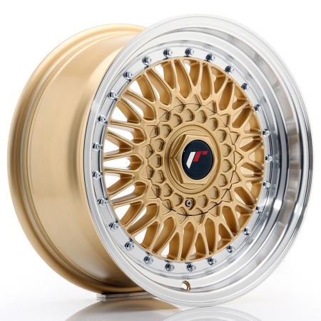 JR Wheels JR9 16x7,5 ET25 4x100/108 Gold w/Machined Lip JR91675142574GD