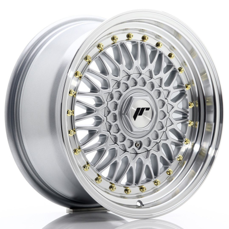 JR Wheels JR9 16x7,5 ET25 BLANK Silver w/Machined Lip JR91675XX2574S