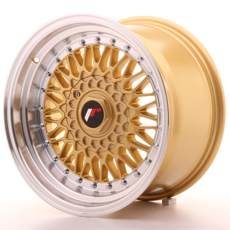 JR Wheels JR9 16x9 ET20 4x100/108 Gold w/Machined Lip JR9169142074GD