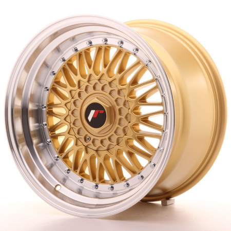 JR Wheels JR9 17x10 ET20 5x112/120 Gold w/Machined Lip JR9171092074GD