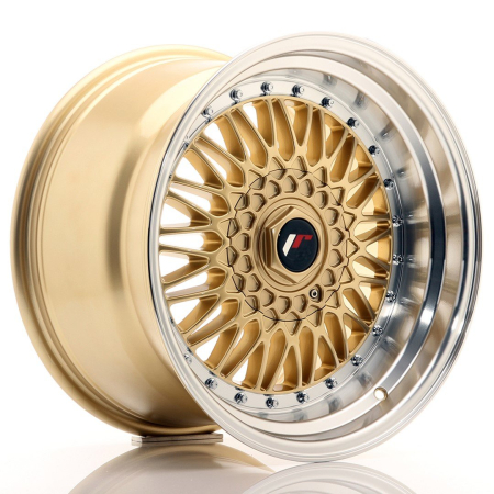 JR Wheels JR9 17x10 ET20 BLANK Gold w/Machined Lip JR91710XX2074GD