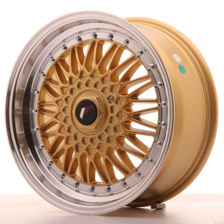 JR Wheels JR9 17x7,5 ET35 4x100/108 Gold w/Machined Lip JR91775143574GD