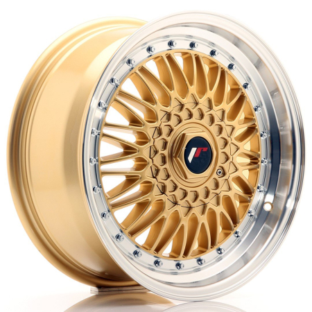 JR Wheels JR9 17x7,5 ET35 5x112/120 Gold w/Machined Lip JR9177593574GD