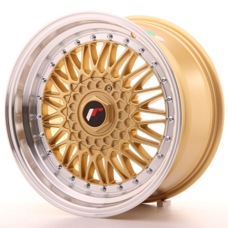 JR Wheels JR9 17x8,5 ET20 4x100/108 Gold w/Machined Lip JR9178142074GD