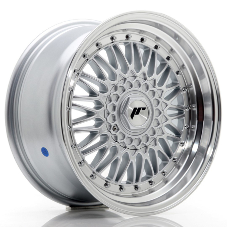 JR Wheels JR9 17x8,5 ET35 5x112/120 Silver w/Machined Lip+Silver Rivets JR9178593574SS