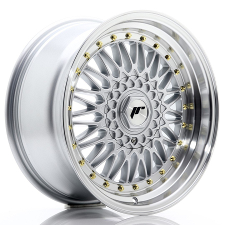 JR Wheels JR9 17x8,5 ET20-35 BLANK Silver w/Machined Lip JR91785XX2074S