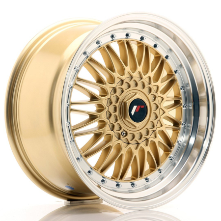 JR Wheels JR9 18x9 ET20-40 BLANK Gold w/Machined Lip JR91890XX2074GD