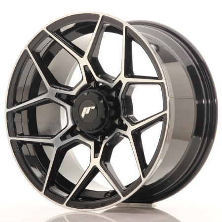 JR Wheels JRX9 18x9 ET18 6x114.3 Gloss Black Machined Face JRX918906H1866GBM