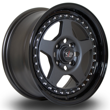 Rota Kyusha 15x7&quot; 4x100 ET38 FGMBlack wheels KYUS7015C1P38PCFGH0671