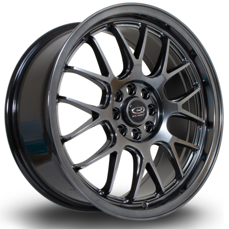 Rota MXR 17x7.5&quot; 4x108/4x100 ET40 HBlack wheels MXRF7517BCP40PCHG0730