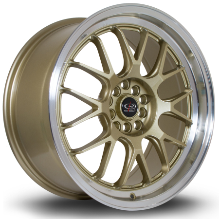 Rota MXR 18x8.5&quot; 5x114.3/5x100 ET44 RLGold wheels MXRF8518DOP44RLPG0730