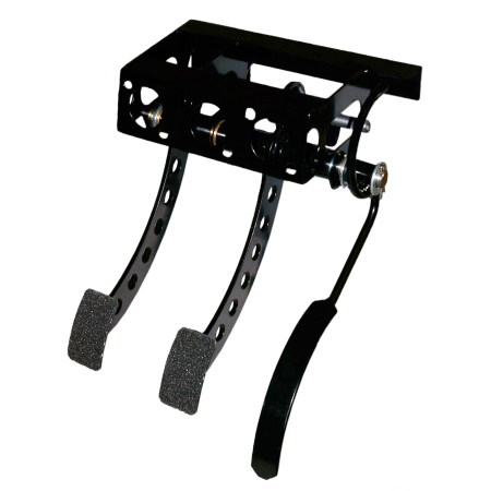 OBP Classic Mini Top Mounted 3 Pedal System W/Offset Clutch - Mild Steel Reinforced Pedals OBP0301
