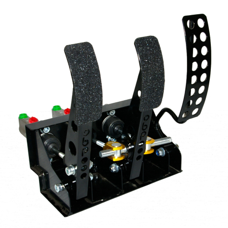 OBP Victory + Kit Car Floor Mounted 3 Pedal System (Hydraulic Clutch) - Mild Steel Reinforced Pedals OBPKC001