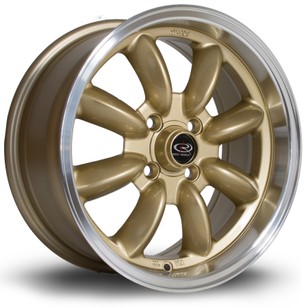 Rota RB 15x7&quot; 4x100 ET30 RLGold wheels RB157015C1P30RLPG0671