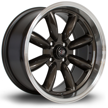 Rota RBR 16x8&quot; 4x100 ET10 RLGunmetal wheels RBR68016C1P10RLGM0671