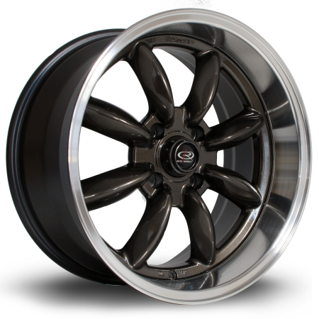 Rota RBR 17x8.5&quot; 4x114.3 ET4 RLGunmetal wheels RBR78517A1P04RLGM0730