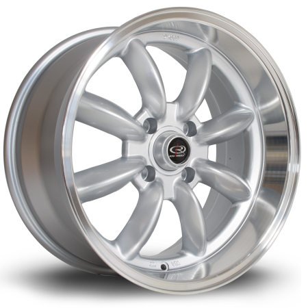 Rota RBR 17x8.5&quot; 4x114.3 ET4 RLSilver wheels RBR78517A1P04RLPS0730