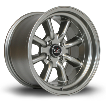 Rota RKR 15x9&quot; 4x100 ET0 Steelgrey wheels RKR19015C1P00PCSG0671