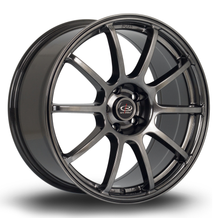 Rota Force 18x8.5&quot; 5x108 ET42 HBlack wheels GFOR8518N1P42PCHG0730