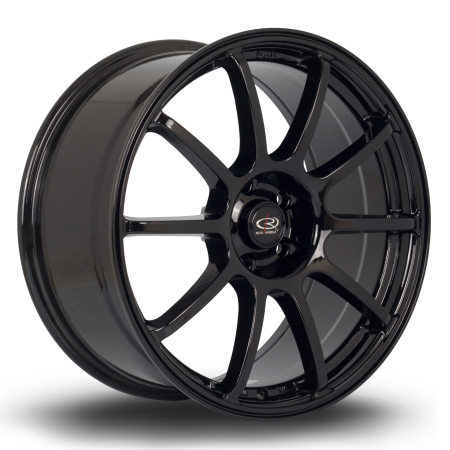 Rota Force 18x8.5&quot; 5x108 ET42 Black wheels GFOR8518N1P42PCYB0730