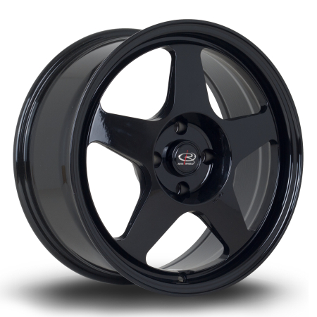 Rota Slip 17x7.5&quot; 4x108 ET25 Black wheels SLIP7517B1P25PCYB0730