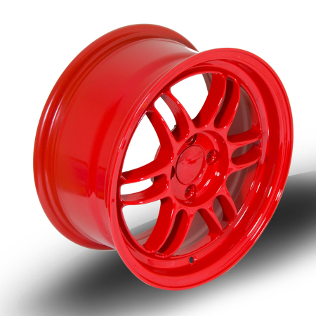 356 Wheels TFS3 15x7&quot; 4x100 ET38 Red wheels TFS37015C1P38PCCR0671