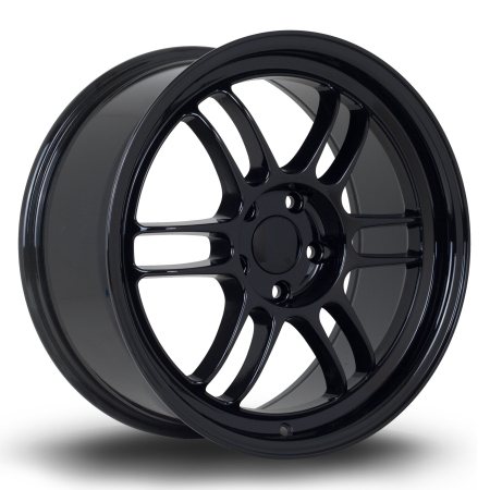 356 Wheels TFS3 18x8.5&quot; 5x114.3 ET44 Black wheels TFS38518D1P44PCYB0730