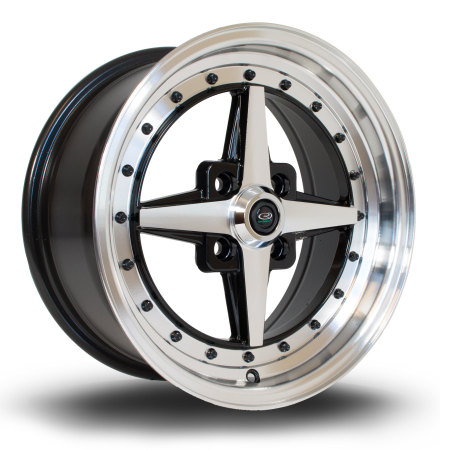 Rota Zero 15x7&quot; 4x100 ET35 PFBlack wheels ZERO7015C1P35RFYB0671