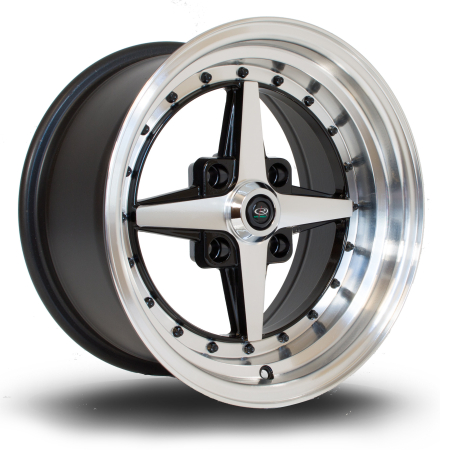 Rota Zero 15x8&quot; 4x100 ET10 PFBlack wheels ZERO8015C1P10RFYB0671