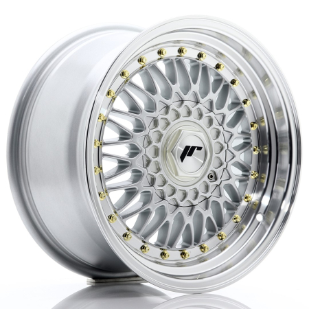 JR Wheels JR9 16x8 ET25 4x100/108 Silver w/Machined Lip JR9168142574S