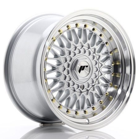 JR Wheels JR9 16x9 ET20 BLANK Silver w/Machined Lip JR91690XX2074S