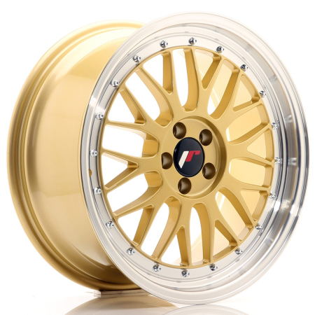 JR Wheels JR23 18x8,5 ET35 5x100 Gold w/Machined Lip JR2318855K3574GD