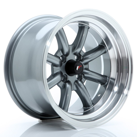 JR Wheels JR19 15x9 ET-13 4x100 Gun Metal JR1915904HM1373GML