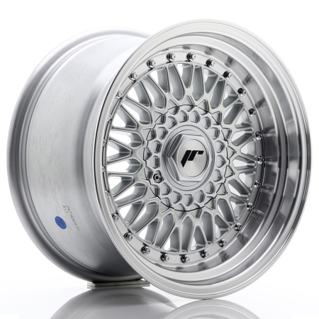 JR Wheels JR9 16x9 ET20 4x100/108 Silver w/Machined Lip+Silver Rivets JR9169142074SS