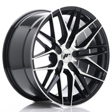 JR Wheels JR28 18x9,5 ET20-40 5H BLANK Gloss Black Machined Face JR2818955X2074GBM