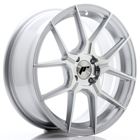 JR Wheels JR30 17x7 ET40 4x100 Silver Machined Face JR3017704H4067SM