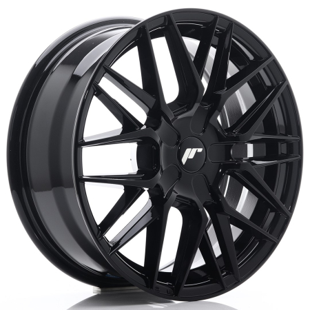 JR Wheels JR28 17x7 ET20-45 BLANK Glossy Black JR281770XX2074GB