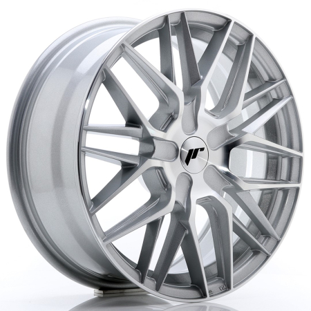 JR Wheels JR28 17x7 ET20-45 BLANK Silver Machined Face JR281770XX2074SM