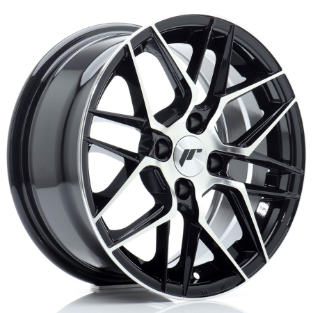 JR Wheels JR28 15x7 ET38 4x100 Gloss Black Machined Face JR2815704H3867GBM