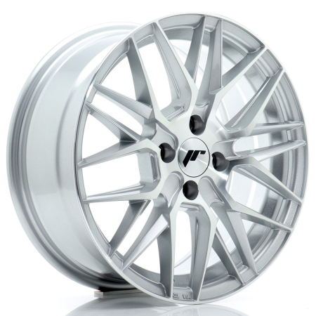 JR Wheels JR28 16x7 ET40 4x100 Silver Machined Face JR2816704H4067SM