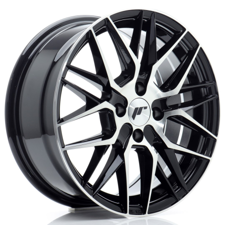 JR Wheels JR28 16x7 ET40 4x100 Gloss Black Machined Face JR2816704H4067GBM